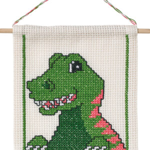 Dinosaurie – broderikit (16×18 cm)