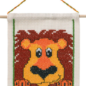 Lejon – broderikit (16×18 cm)