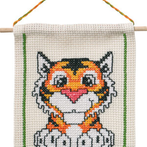 Tiger – broderikit (16×18 cm)