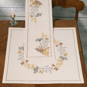 Strå – duk broderikit (55×55 cm)