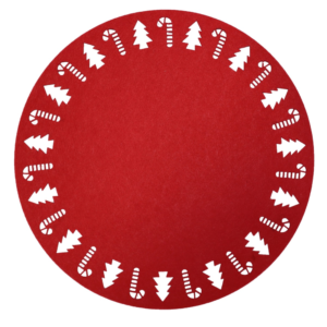 Jolly rund bordstablett i filt