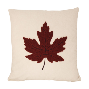 Kuddofdral med lönnlöv (45x45 cm)