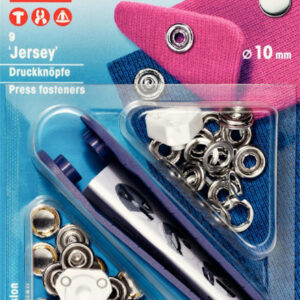 Nittryckknappar Silver 10 mm (9 st)