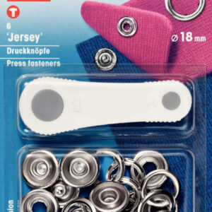 Nittryckknappar Silver 10 mm (6 st)