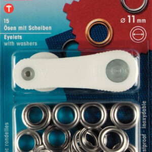 Öljetter 11 mm silver (15 st)