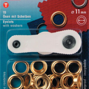 Öljetter 11 mm förgyllda (15 st)