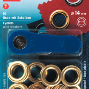 Öljetter 14 mm förgyllda (10 st)