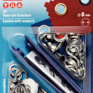Öljetter 8 mm silver (24 st)