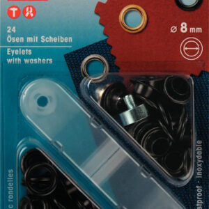 Öljetter 8 mm svart oxid (24 st)