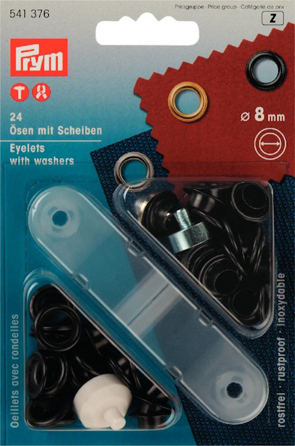 Öljetter 8 mm svart oxid (24 st)