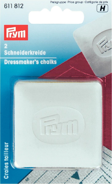 Skräddarkrita i vitt (2-pack)