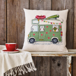 Husbil – broderikit (40×40 cm)