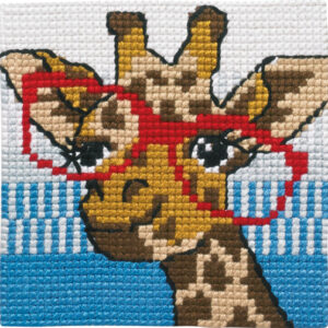 Giraff – barnstramaj (25×25 cm)