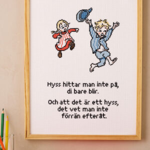 Ida & Emil – broderikit (30×40 cm)