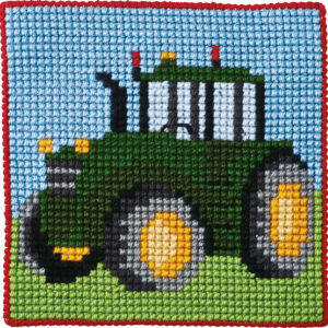 Traktor – barnstramaj (25×25 cm)