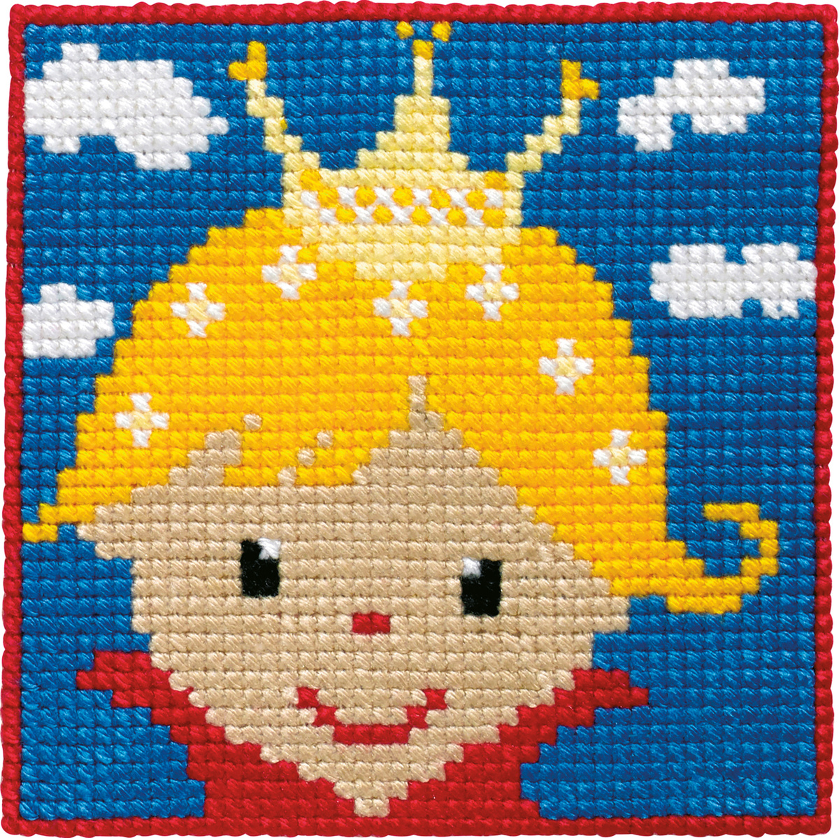 Prinsessa – barnstramaj (25×25 cm)