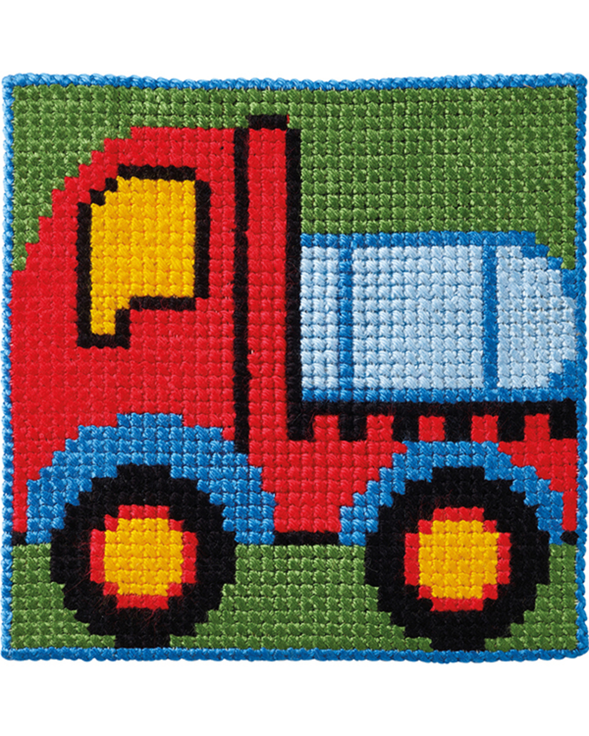 Lastbil – barnstramaj (25×25 cm)