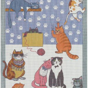 Cats fun handduk (35x50 cm)