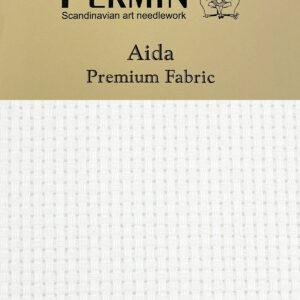 Aida vit broderiväv 3,2 tr/cm (70 cm & 140 cm)