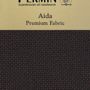 Aida svart broderiväv 5,4 tr/cm (65 cm & 130 cm)