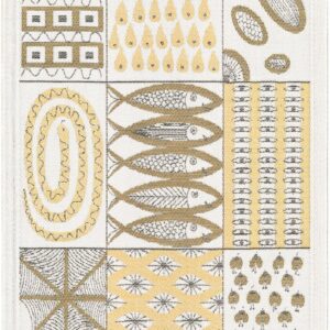 Fiskglänta handduk (35x50 cm)