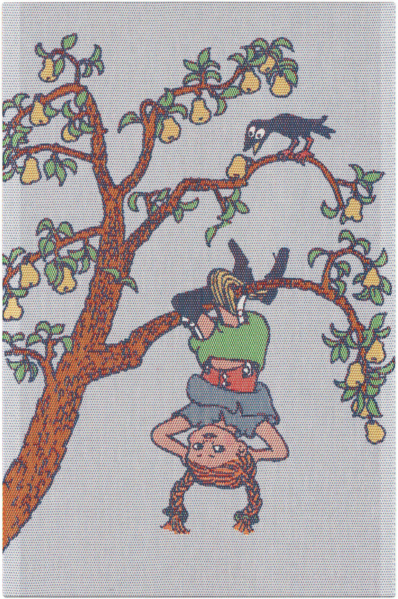 Uppochner Pippi handduk (40x60 cm)