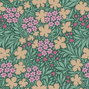 Tilda hibernation autumnbloom sage bomullstyg