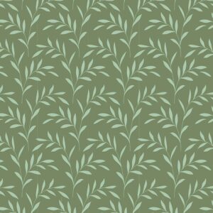 Tilda Hibernation Olivebranch laurel bomullstyg