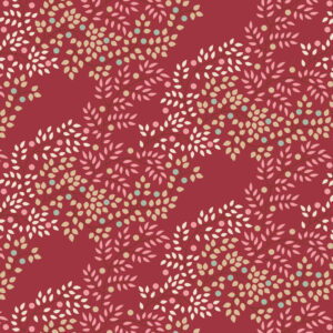 Tilda Creating Memories Berrytangle Burgundy tyg