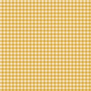 Tilda Creating Memories Gingham Yellow tyg