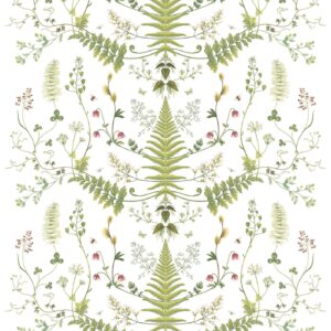 I Hagen tyg metervara offwhite/grön