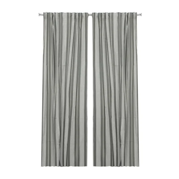 Hampus multiband gardin (2-pack) olivgrön/linne