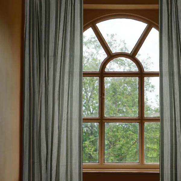 Hampus multiband gardin (2-pack) olivgrön/linne