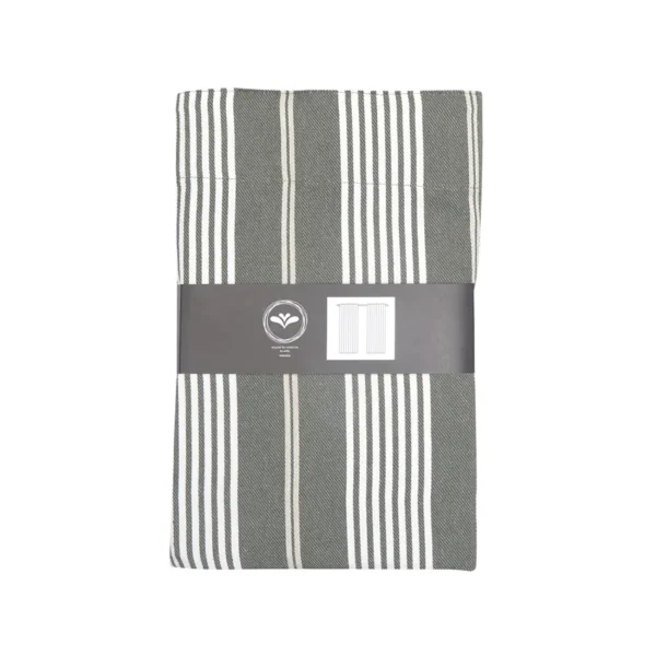 Hampus multiband gardin (2-pack) olivgrön/linne